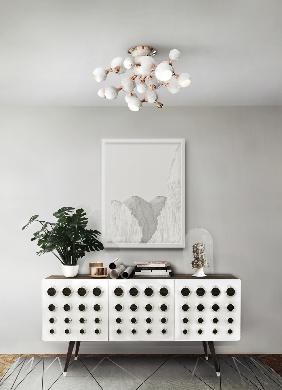 Mid-Century modern suspension lighting that you will love atomic